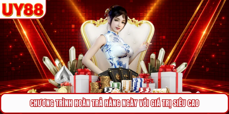 Chương trình hoàn trả hằng ngày với giá trị siêu cao
